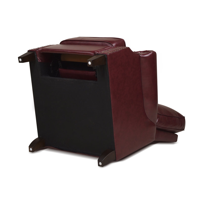 Red Barrel Studio® 34" Wide Leather Match Manual Recliner Accent Chair